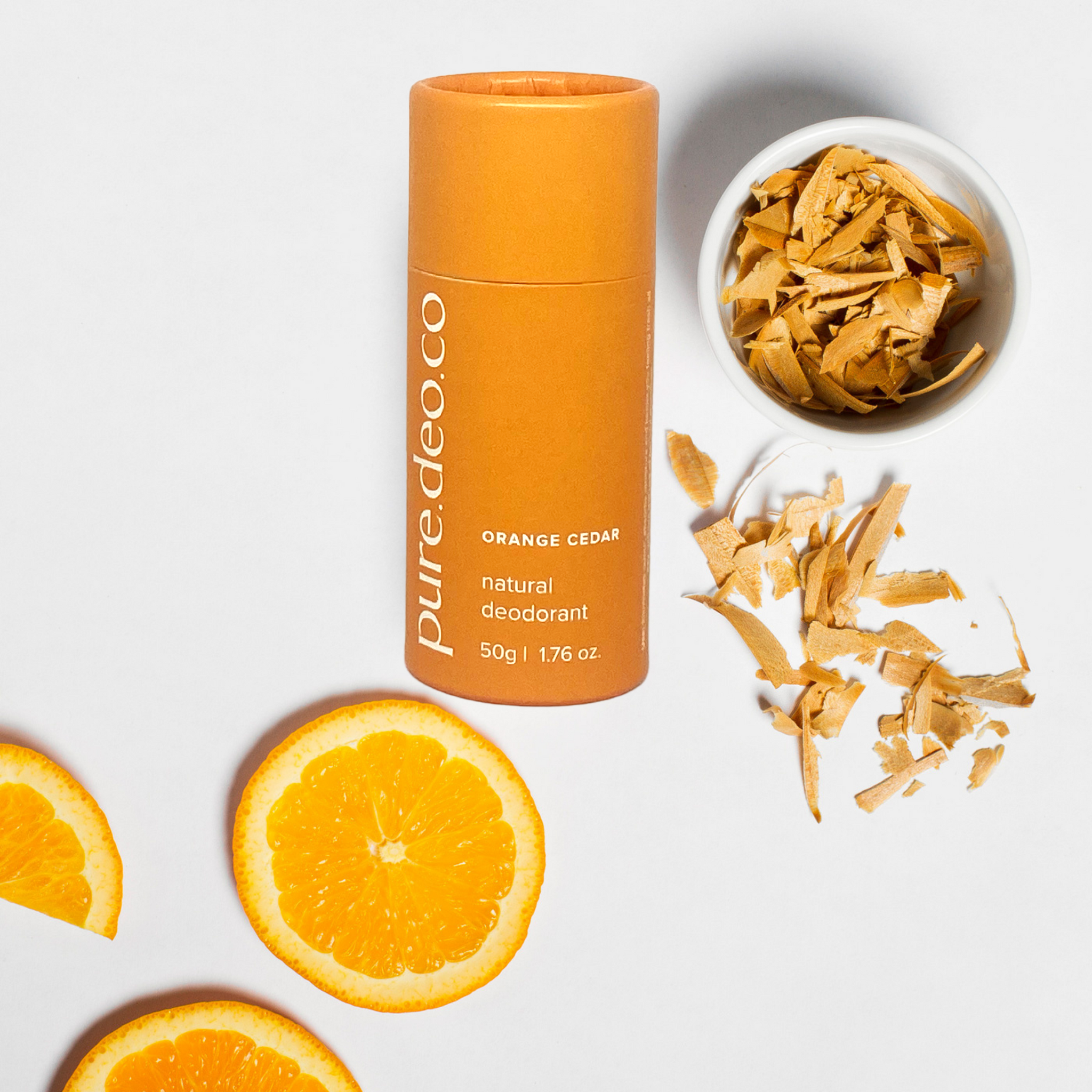 Natural Deodorant- Orange Cedar - Original Formula
